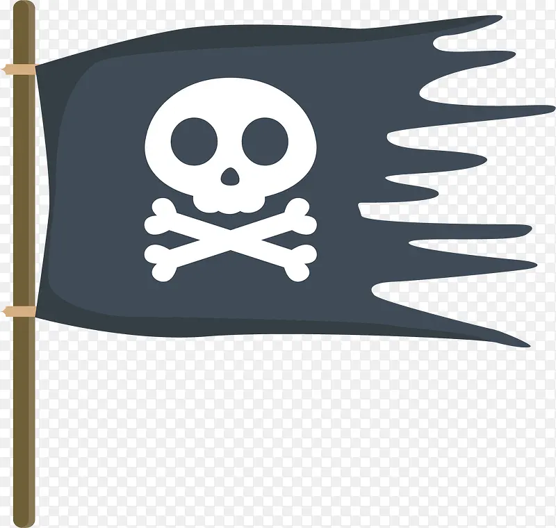 破旧的海盗旗