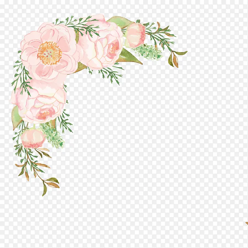 手绘花束