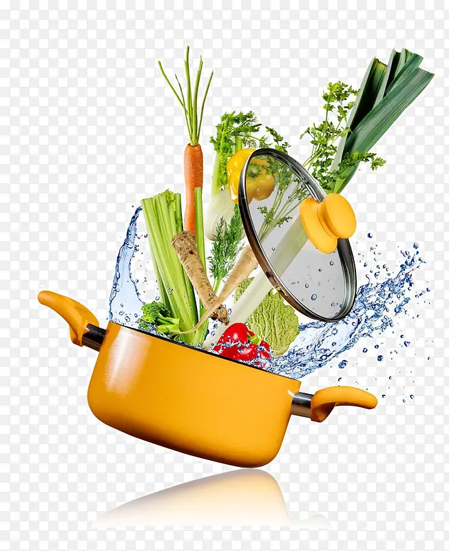 锅和蔬菜