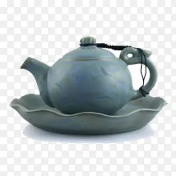 蓝色茶具