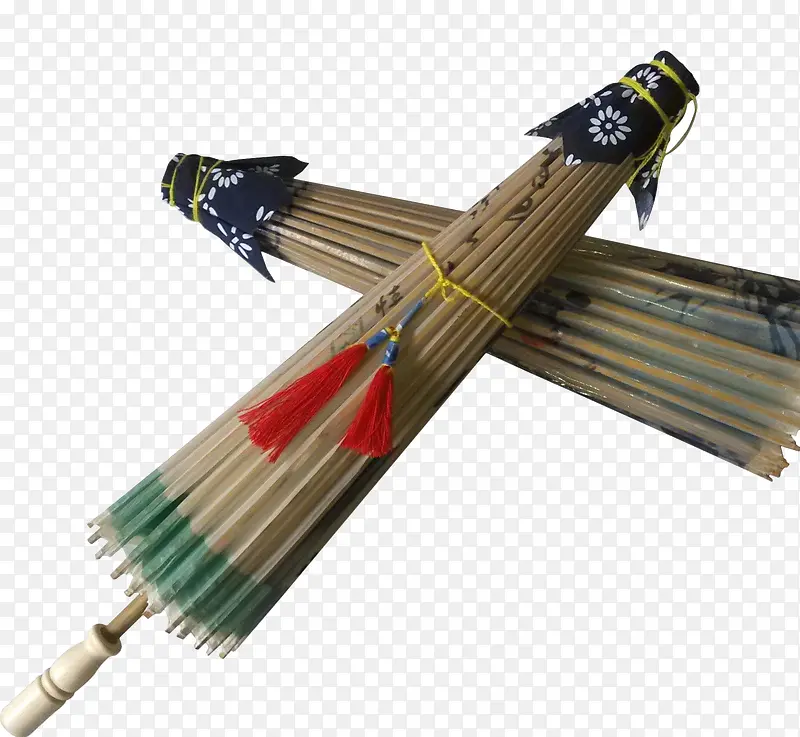两把古风油纸伞