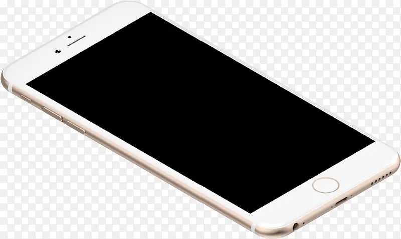 高清摄影白色的苹果手机