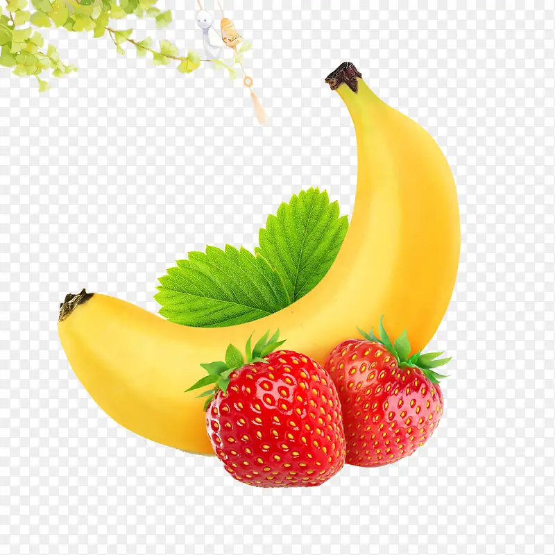 高清摄影香蕉草莓