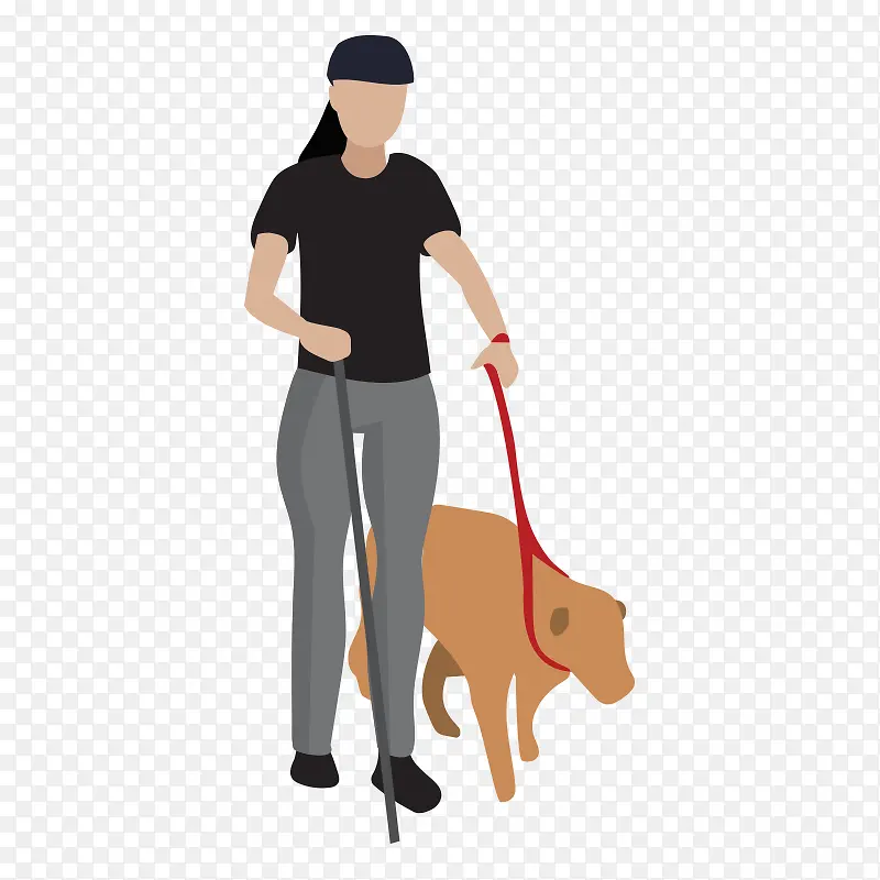 导盲犬行人
