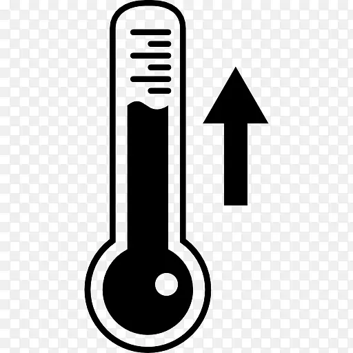 温度计测量温升的图标