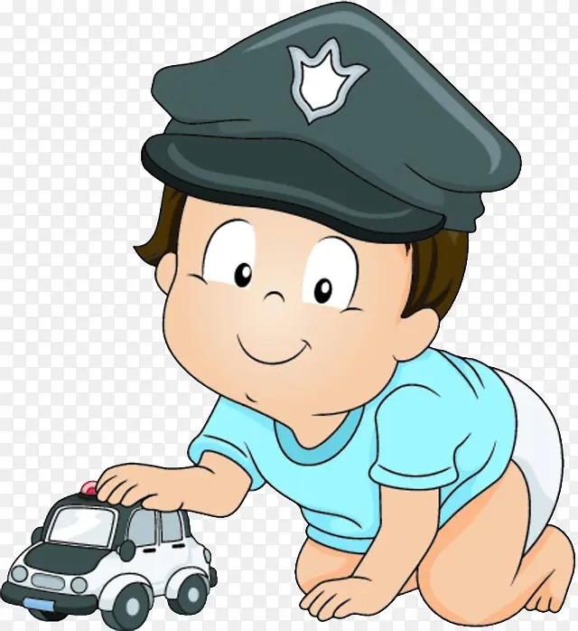 小孩警察帽