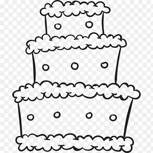 三层蛋糕图标