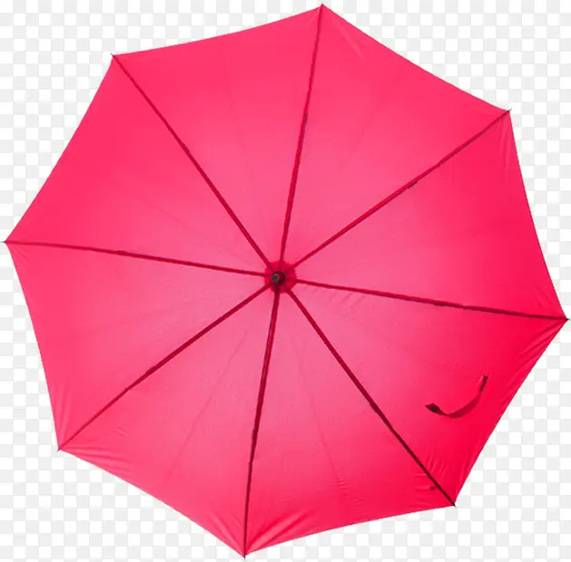 夏日卡通海报红色雨伞