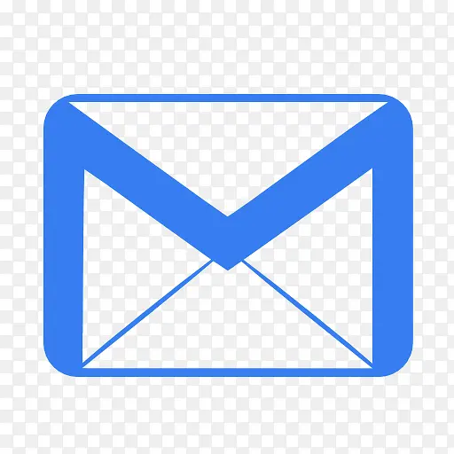 通信电子邮件蓝色图标