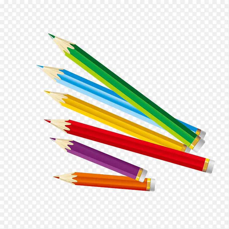多色彩色铅笔