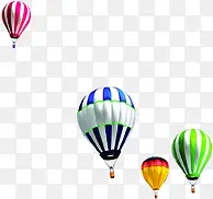 摄影海报漂浮热气球