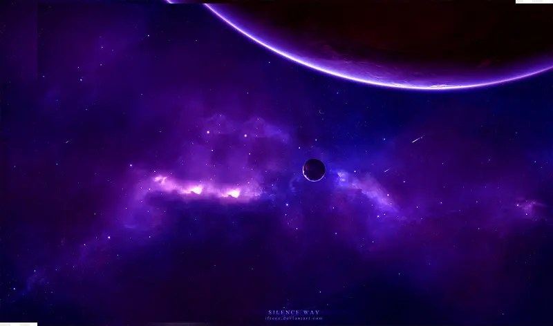 紫色神秘太空七夕