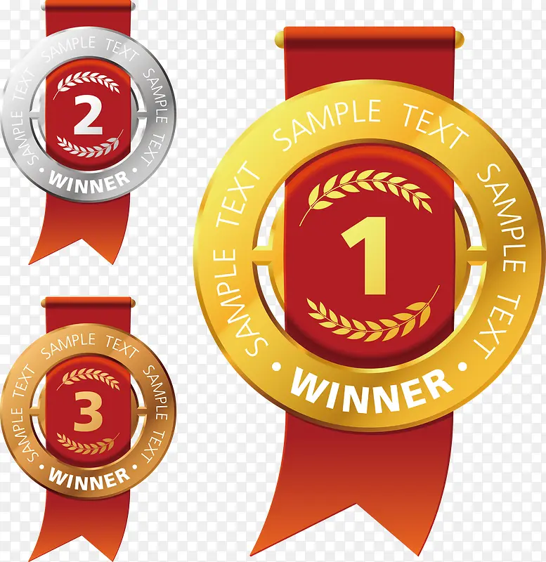 前三名奖牌PNG图片素材下载_图片编号qvmxjmbo-免抠素材网