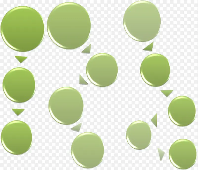 绿色圆球箭头装饰