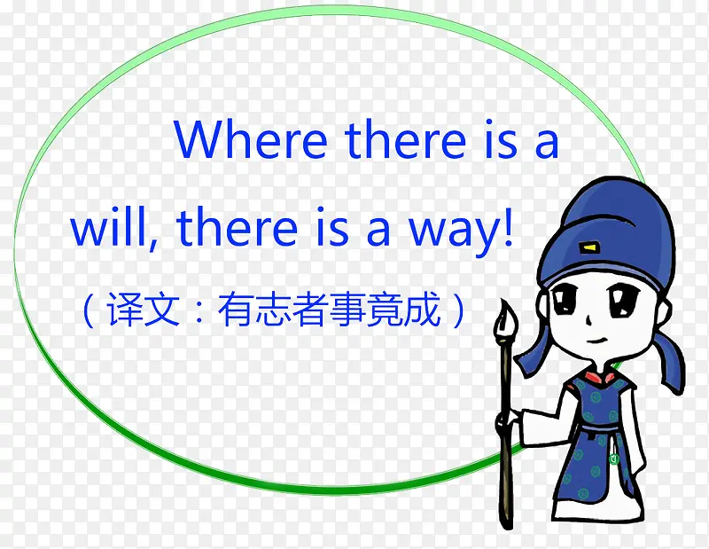 有志者事竟成励志图