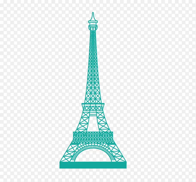 巴黎铁塔剪影