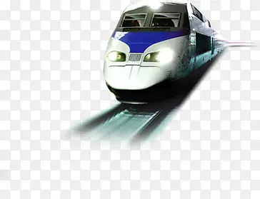 白色急速火车头设计