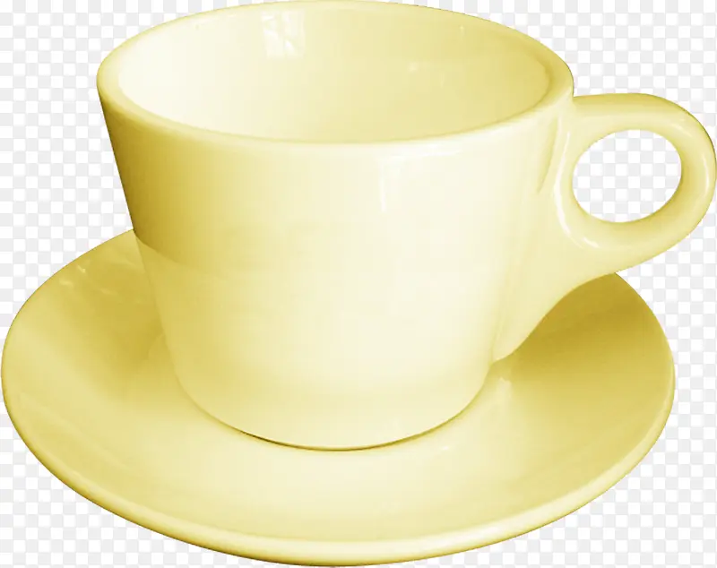 黄色高清茶杯宣传装饰
