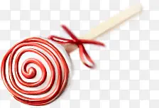 棒棒糖红色螺旋纹棒棒糖