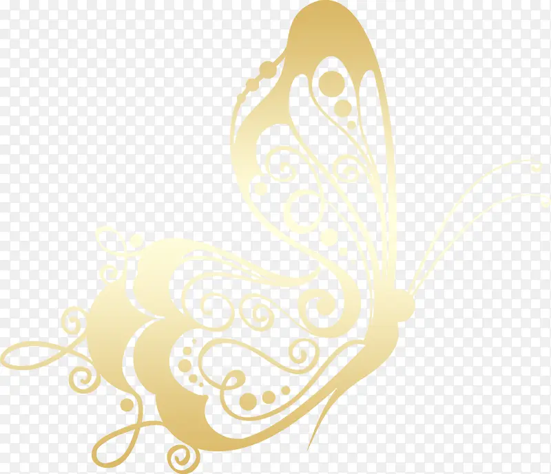 金色 蝴蝶