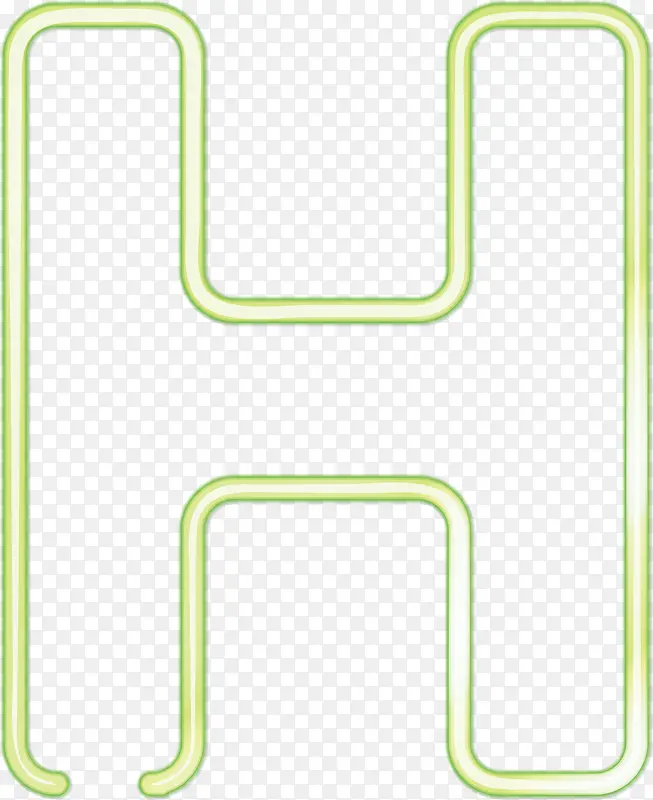 绿色字母H