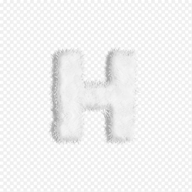 白色字母h