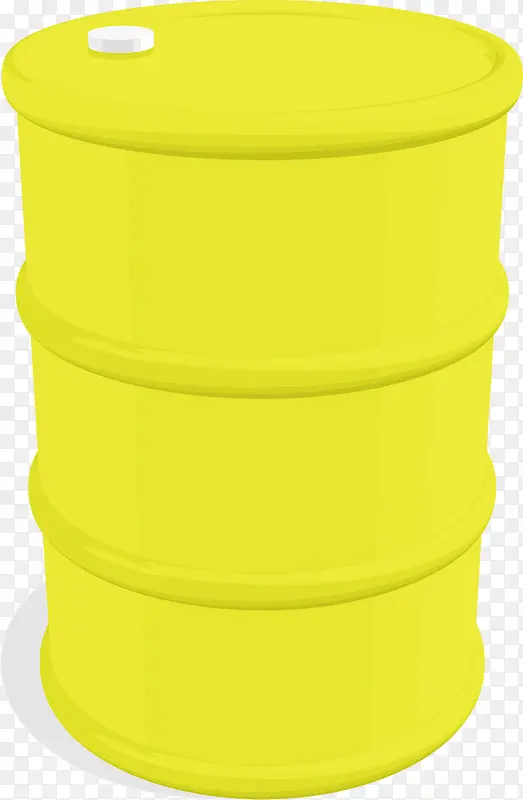 矢量黄色油桶
