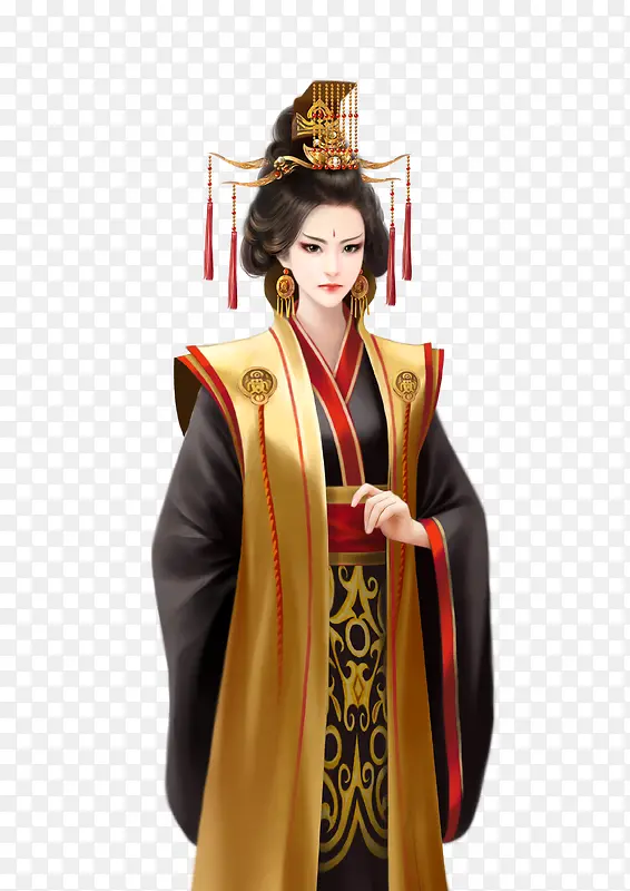 古风立绘女皇帝图片png图片素材下载图片编号yezbkxmj 免抠素材网 