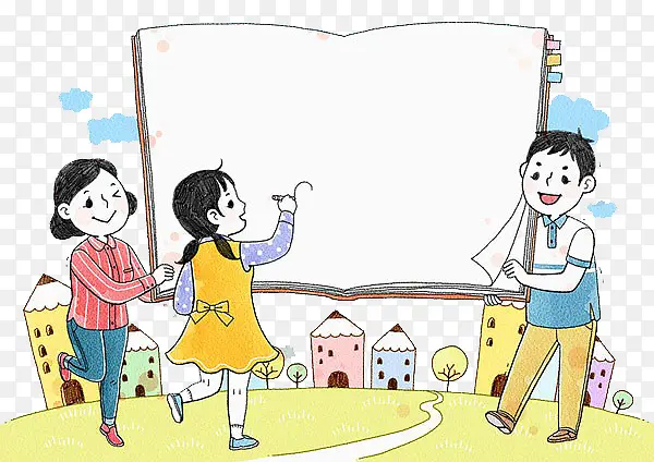 孩子们画画