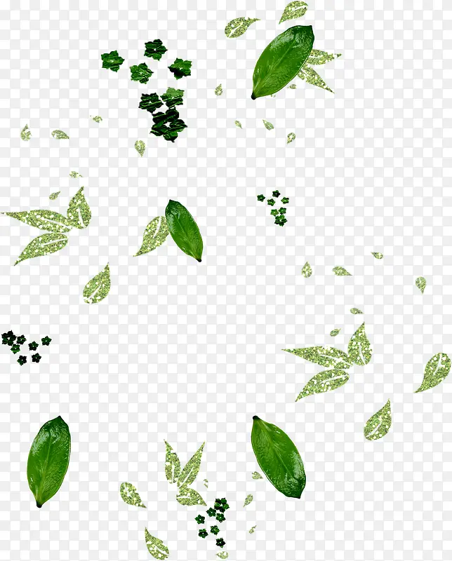 叶子 背景装饰 绿色背景  花纹