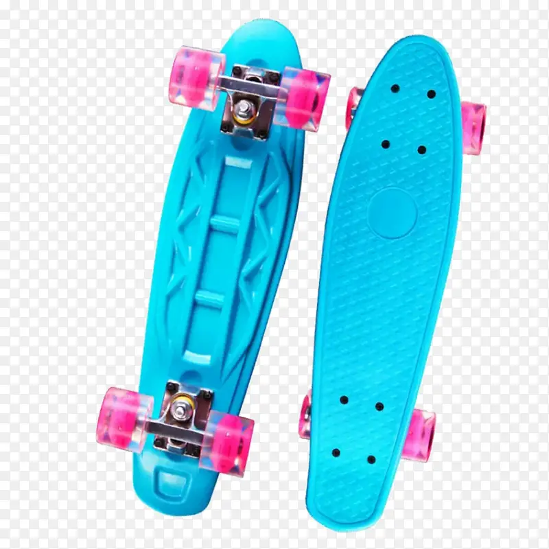 蓝色滑板