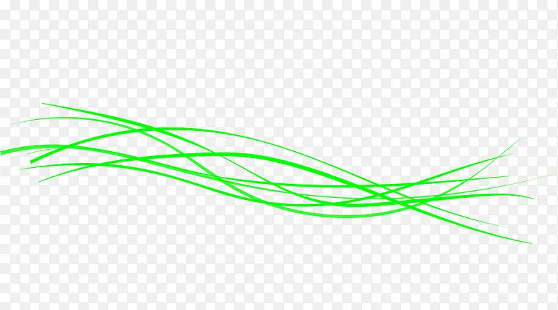 小清新绿色弧线