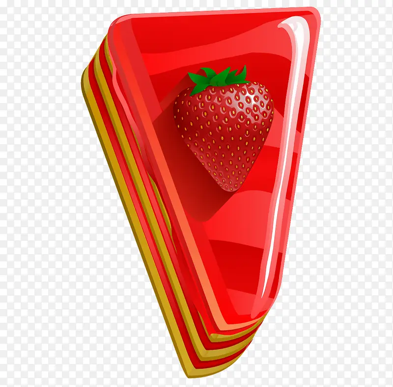 草莓味慕斯蛋糕简图