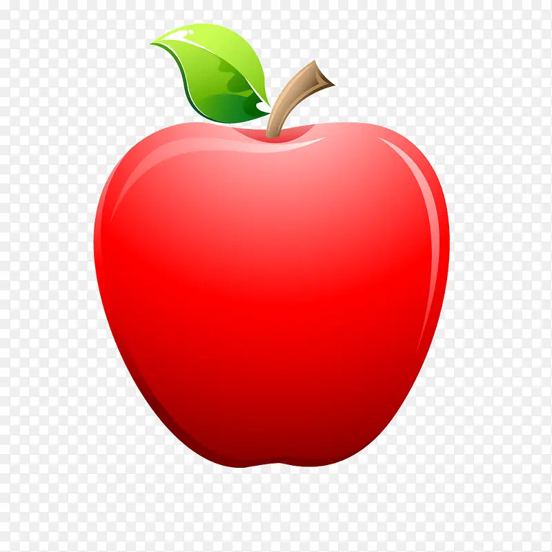 红色质感苹果水果