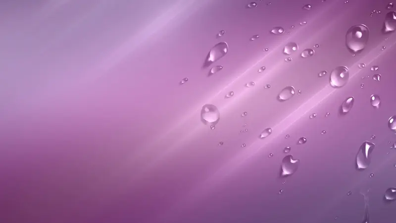 紫色梦幻光效水珠