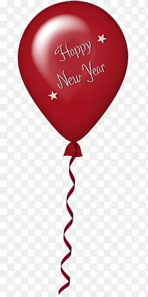 红色新年气球