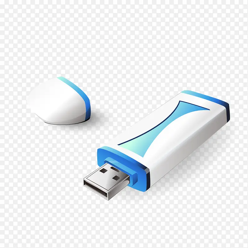 蓝色USB储存