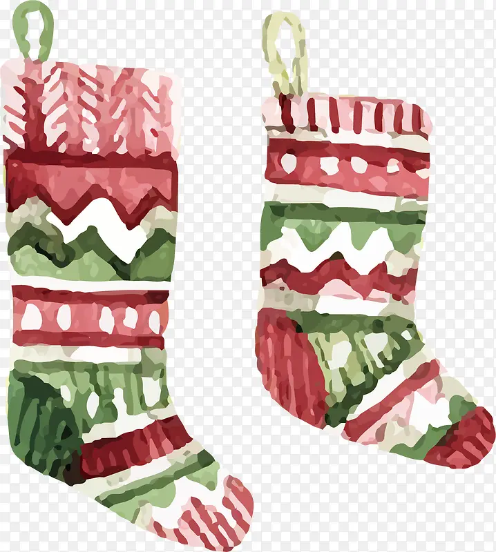 水彩可爱圣诞节圣诞袜