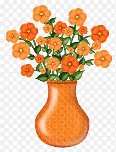 橘色花瓶