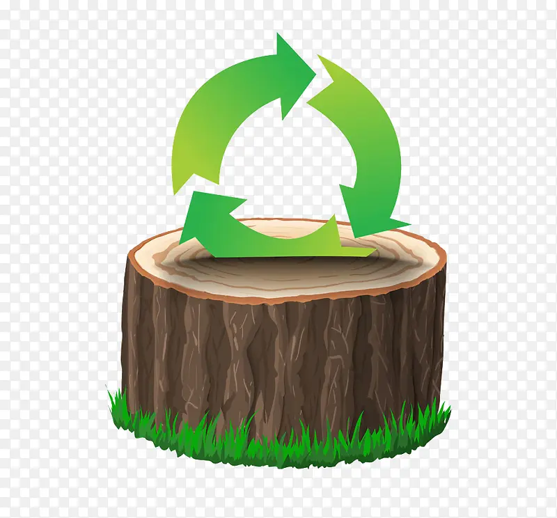 绿色生态木桩