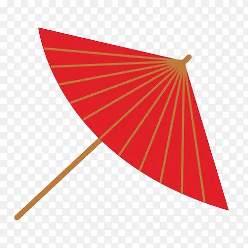 古风红色伞