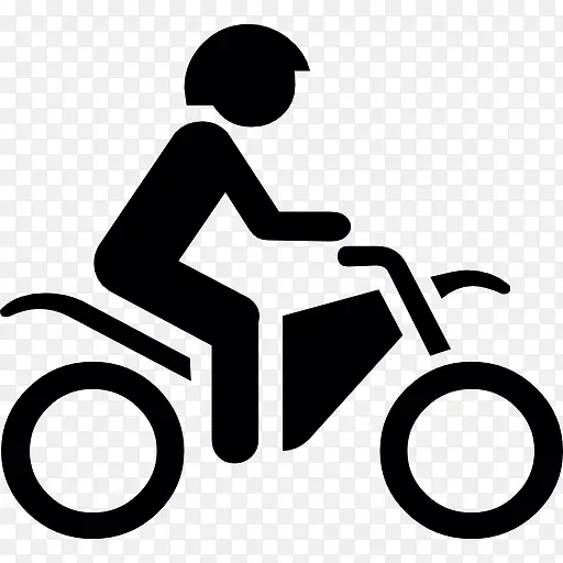 骑摩托车的人图标