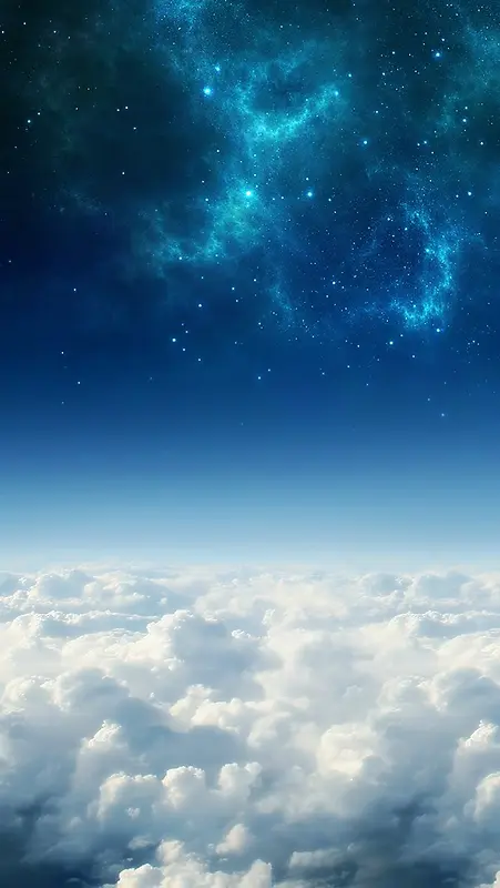 蓝色神秘天空壁纸