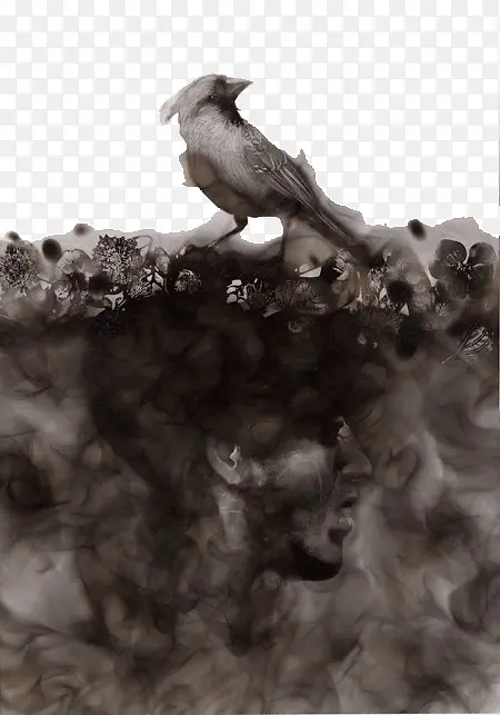 烟熏鸟艺术