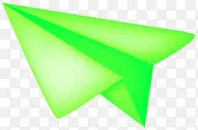 绿色清新设计纸飞机卡通手绘