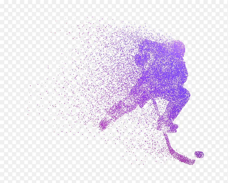 紫色卡通运动人物PNG