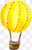 手绘黄色氢气球装饰