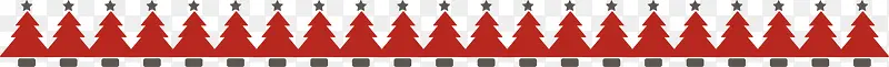 红色圣诞树框架