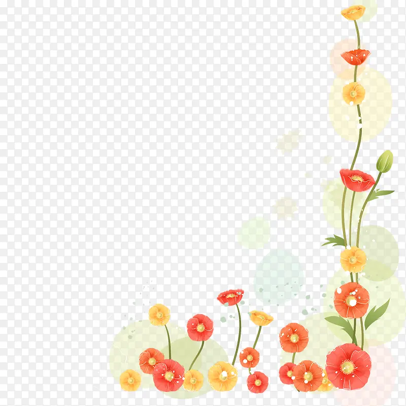 海报花卉插画