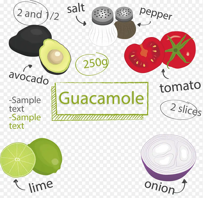 矢量手绘食材